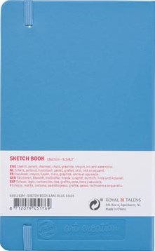 Schetsboek Talens Art Creation 80 witte vellen 140gr 130x210mm blauw-2