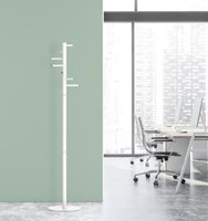 MAUL kapstok Caurus metaal hoogte 177 cm 7 ophangrails wit RAL9010-2