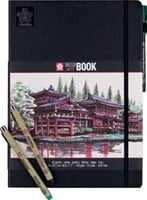 Sakura schetsboek, 80 vel, 140 g/m², ft A4, wit papier-2