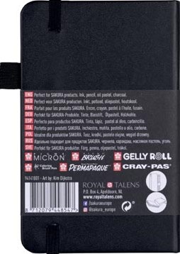 Sakura schetsboek, 140 g/m², ft 9 x 14 cm, zwart, 80 vel-3