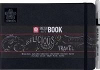 Sakura schetsboek, 80 vel, 140 g/m², ft A5, zwart papier-2