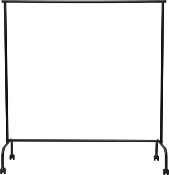 MAUL kledingrek Limbo metaal, 4 geremde wielen, hg156xbr151(220)x50cm, tot 30kg,  zwart RAL9004