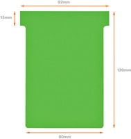 Nobo T-planbordkaarten index 3, ft 120 x 92 mm, groen-3