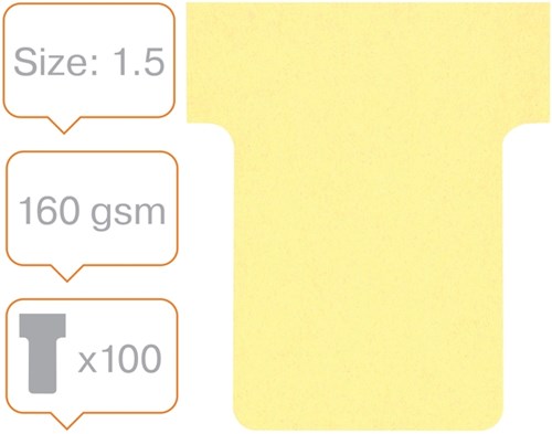 Planbord T-kaart Nobo nr 1.5 geel 36mm-2