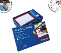 Correctbook Flashcards 7,5 x 11cm assorti + doekje en stift