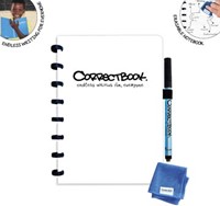 Correctbook A5 gelijnd uitwisbaar / herbruikbaar schrift wit