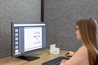 Scheidingswand MAUL akoestiek antraciet mobiel-2