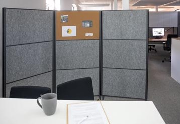 Scheidingswand MAUL akoestiek antraciet/kurk voet-2