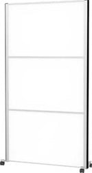 MAULconnecto scheidingswand 3 x whiteboard frame zilver mobiel