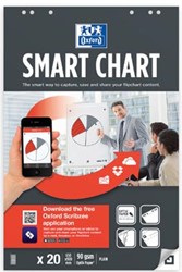 Flipover papier 65 x 98 cm 20 vel blanco Oxford Smart Chart
