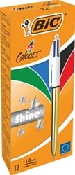 Bic balpen 4 kleuren Shine goud