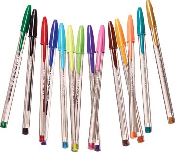 Bic balpen Cristal Multicolour etui van 15 stuks-2