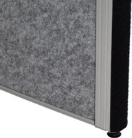 MAULconnecto scheidingswand 1 x whiteboard 1 x kurk 1 x donkergrijs frame zilver voet-3