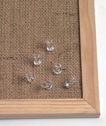 Punaise transparant 25 stuks