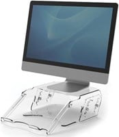 Fellowes Clarity verstelbare monitorstandaard met documenthouder-3