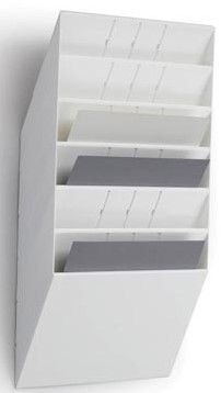 Wandfolderhouder A4 6 vak wit