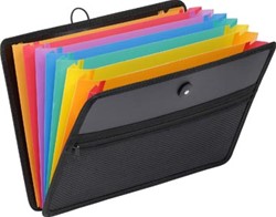 Sorteermap 8 vakken en extra zak met rits Viquel Rainbow