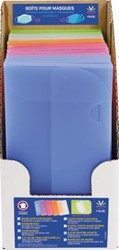 Viquel enveloppen voor beschermende mondmaskers, ft 20 x 10,5 x 0,8 cm, display met 15 stuks