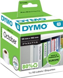 Dymo 99019 rugetiketten ordner 59 x 190 mm