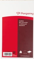 Pergamy kladblok 11,5 x 19,8 cm 200 vel effen