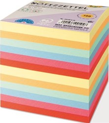 Folia Notes, ft 90 x 90 mm, vulling voor memokubus, geassorteerde kleuren