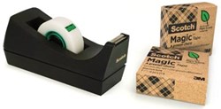 Scotch plakbandhouder C38 met drie rolletjes tape