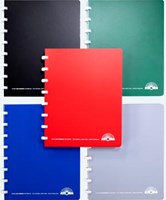 Notitieboek A5 geruit geassorteerde kleuren Atoma Eco-2