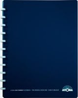 Atoma Eco  schrift A4 + 120 bladzijden gelijnd met 6 tabbladen en 5 showtassen assorti-2