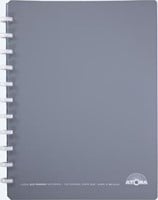 Atoma Eco  schrift A4 + 120 bladzijden gelijnd met 6 tabbladen en 5 showtassen assorti-1