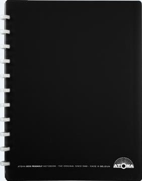 Atoma Eco  schrift A4 + 120 bladzijden gelijnd met 6 tabbladen en 5 showtassen assorti