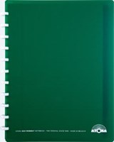 Schrift A4 Atoma Eco  + 120 bladzijden commercieel geruit met 6 tabbladen en 5 showtassen assorti-3