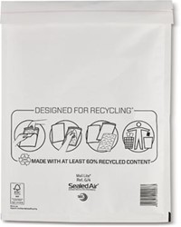 Mail Lite luchtkussenenveloppen wit G/4 240 x 330 mm doos van 50 stuks