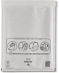 Mail Lite luchtkussenenveloppen wit H/5 270 x 360 mm doos van 50 stuks