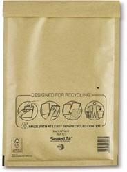 Mail Lite luchtkussenenveloppen goud F/3 220 x 330 mm doos van 50 stuks