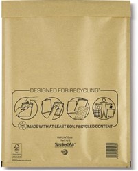 Mail Lite luchtkussenenveloppen goud H/5 270 x 360 mm doos van 50 stuks