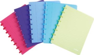 Notitieboek A5 Commercieel Geruit Geassorteerde Kleuren Atoma Trendy 16.5 x 21 cm