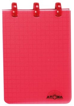 A7 Notitieboekje 7,4 x 10,5 cm Geruit Transparant Atoma Trendy 120 Bladzijden-2