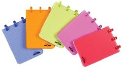 A7 Notitieboekje 7,4 x 10,5 cm Geruit Transparant Atoma Trendy 120 Bladzijden