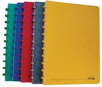 Notitieboek A4 Geruit Assortiment Kleuren Atoma Patroonschrift 144 Bladzijden