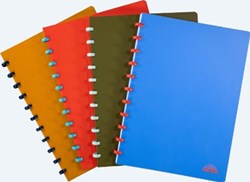 A4 notitieboek commercieel geruit geassorteerde kleuren Atoma Nature