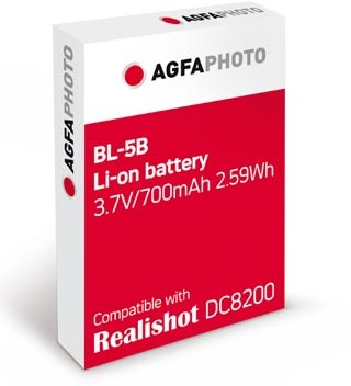 AgfaPhoto reserve batterij voor digitaal fototoestel DC8200