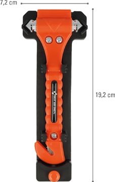 Westcott First Aid Only noodhamer met gordelsnijder inclusief bevestiging 2 stuks oranje-3