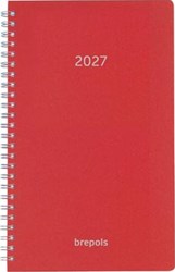 Brepols agenda Breform Polyprop 6-talig, rood, 2027