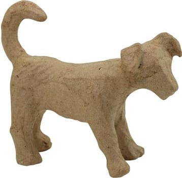 Décopatch hond papier-maché