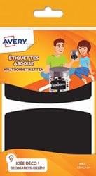 Avery Family krijtbordetiketten 9,5 x 6,3 cm ophangbare etui met 10 etiketten
