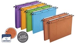 L'Oblique hangmappen voor laden AZO tussenafstand 365 mm folio bodem 30 mm oranje