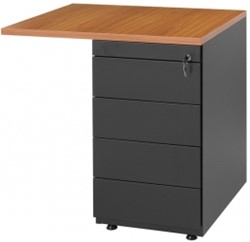 Ladeblok 5 laden met aanbouwtafel 80 x 60cm