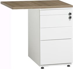 Ladeblok 4 laden met aanbouwtafel 80 x 60cm