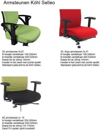 Armsteunen Kohl Selleo 1100 