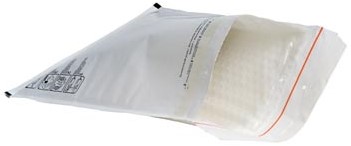 Luchtkussen enveloppen CD / DVD 120 x 215 mm wit met plakstrip ds/200 stuks
